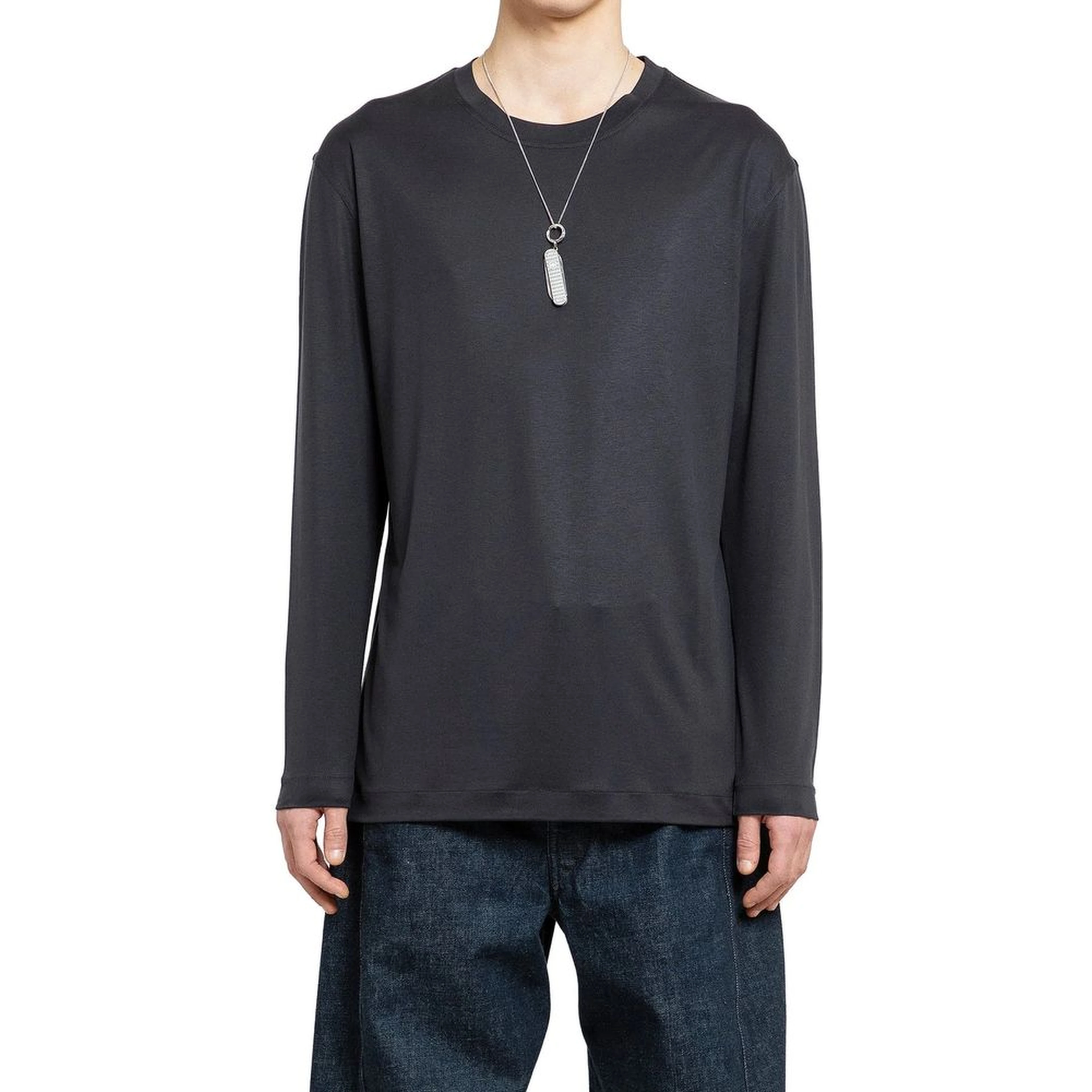 Black Silk T-Shirt