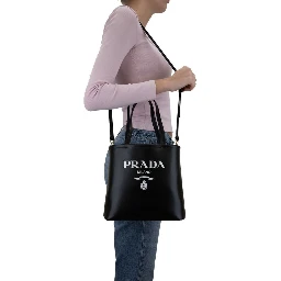Black Calfskin Tote Bag