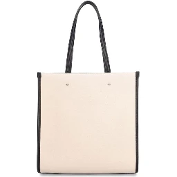 Beige Canvas Tote Bag