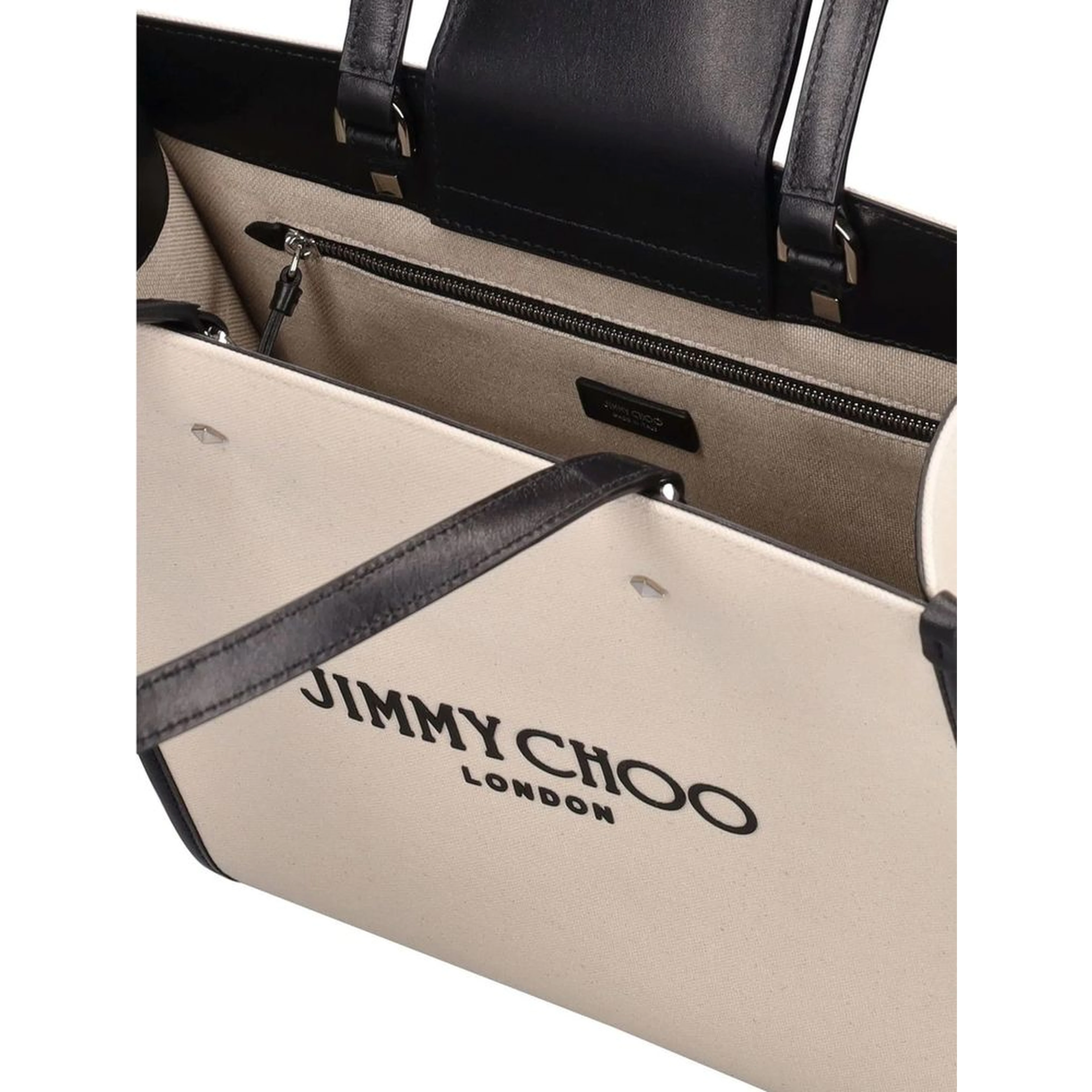 Beige Canvas Tote Bag