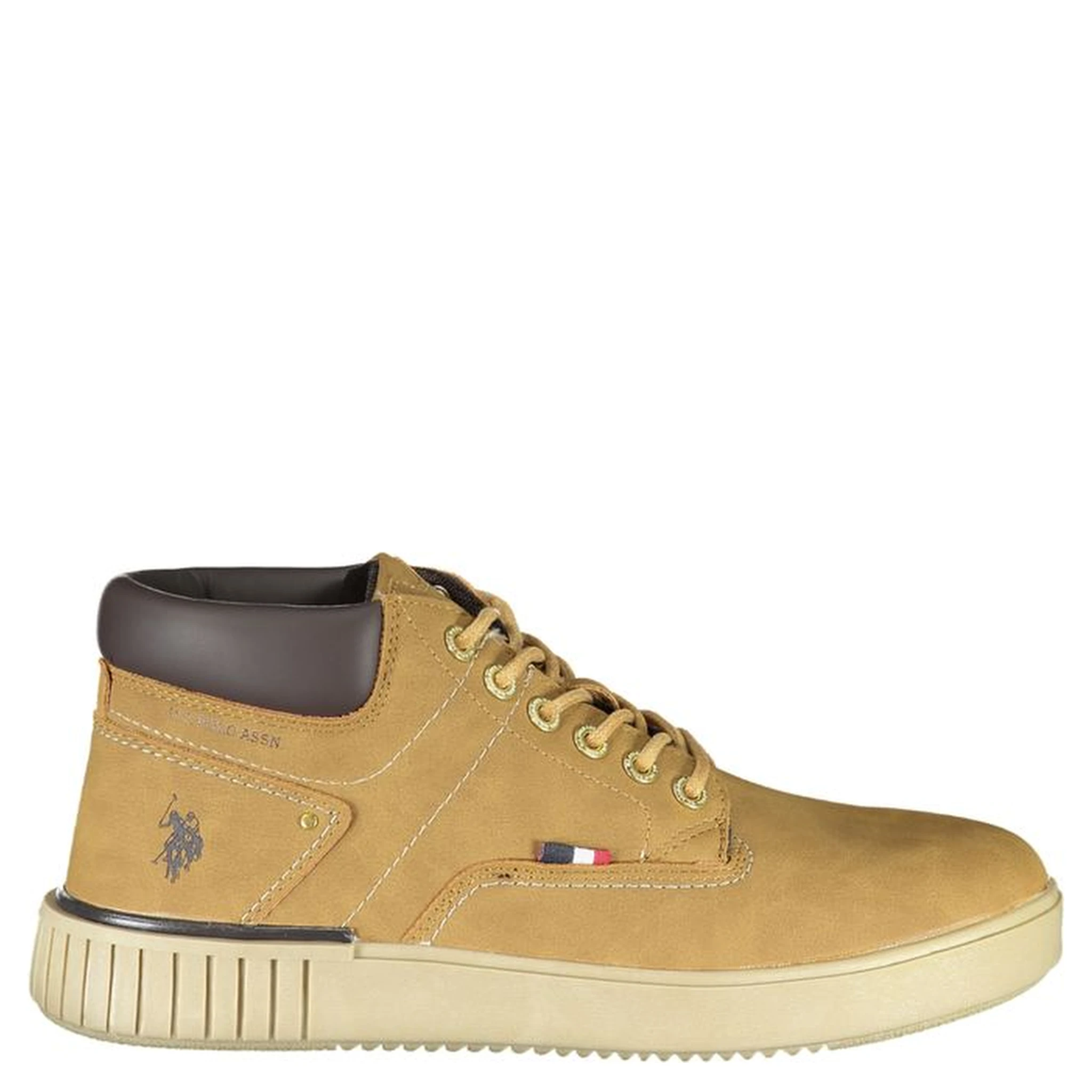 Brown Polyurethane Men's Sneaker