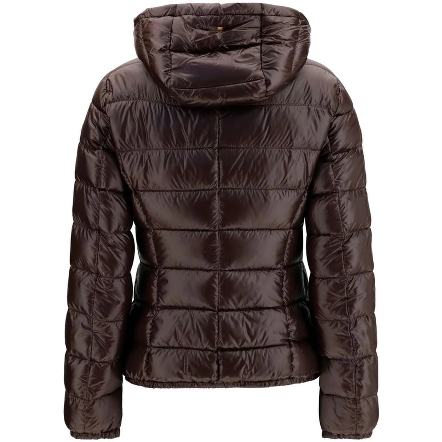 Brown Polyamide Full-Length Jacket