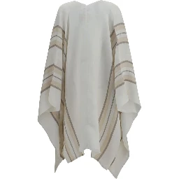 Beige Linen Poncho