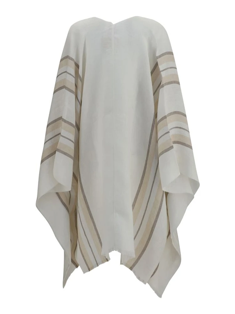 Beige Linen Poncho alternative