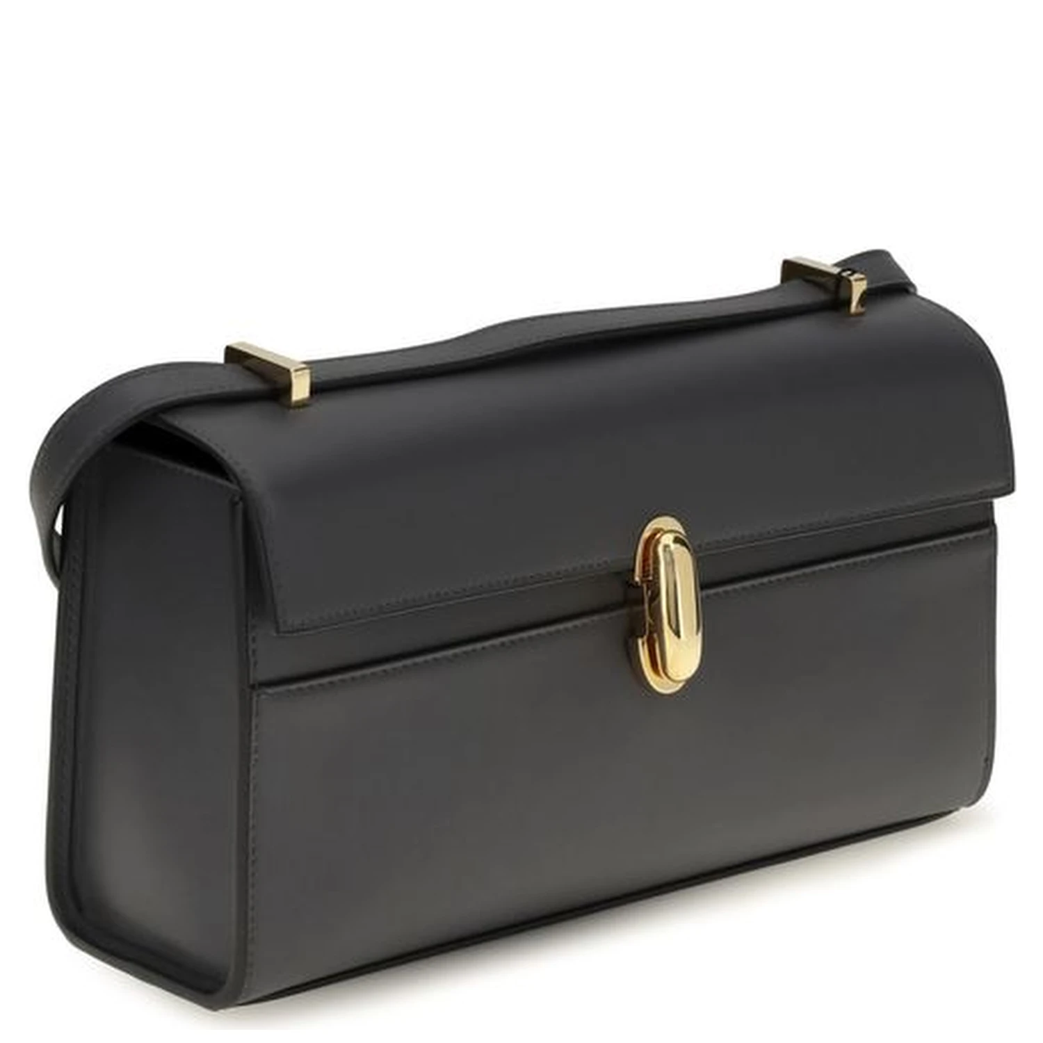 Gray Calf Leather Bos Taurus Shoulder Bag