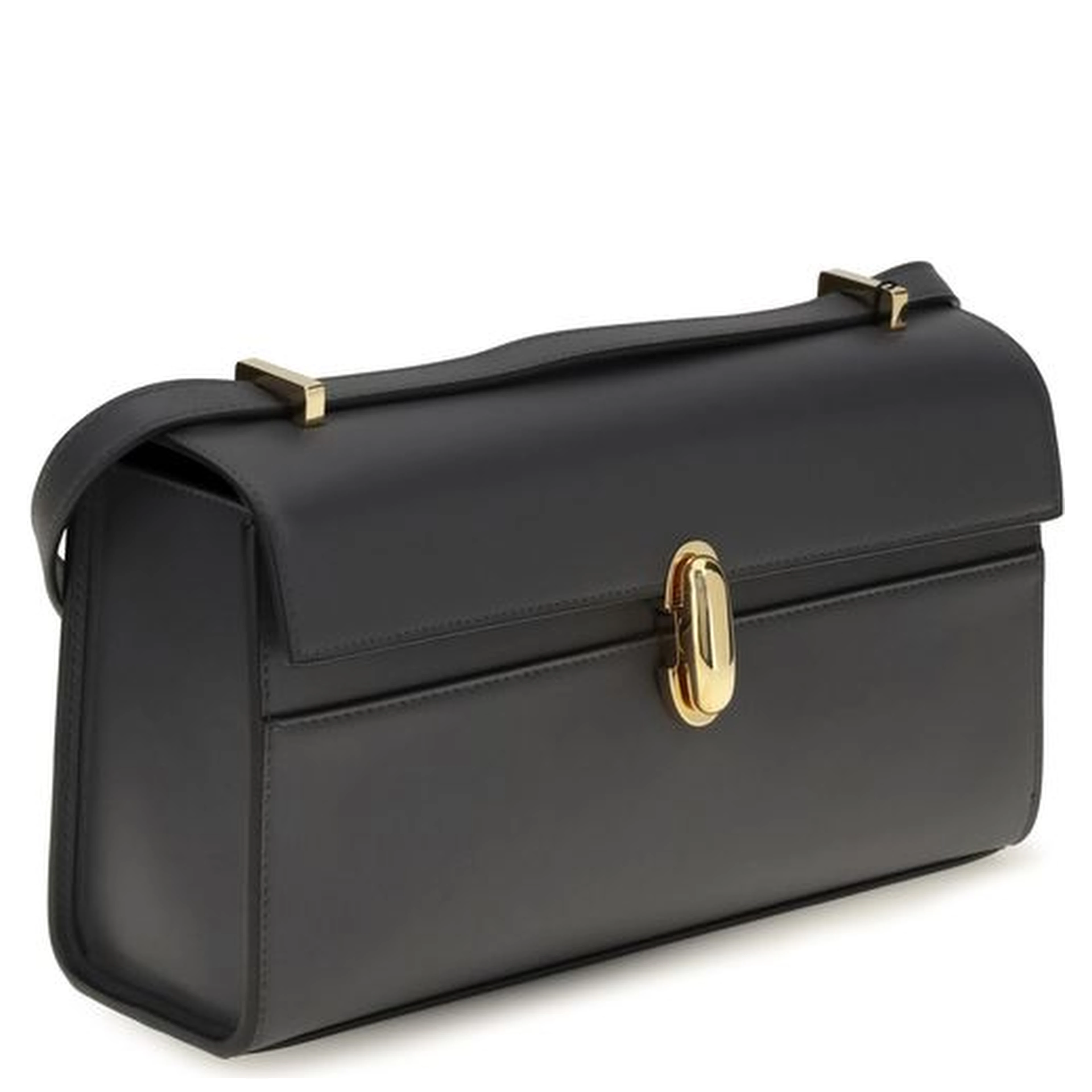 Gray Calf Leather Bos Taurus Shoulder Bag