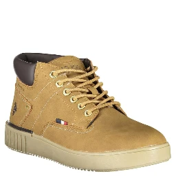 Brown Polyurethane Men's Sneaker