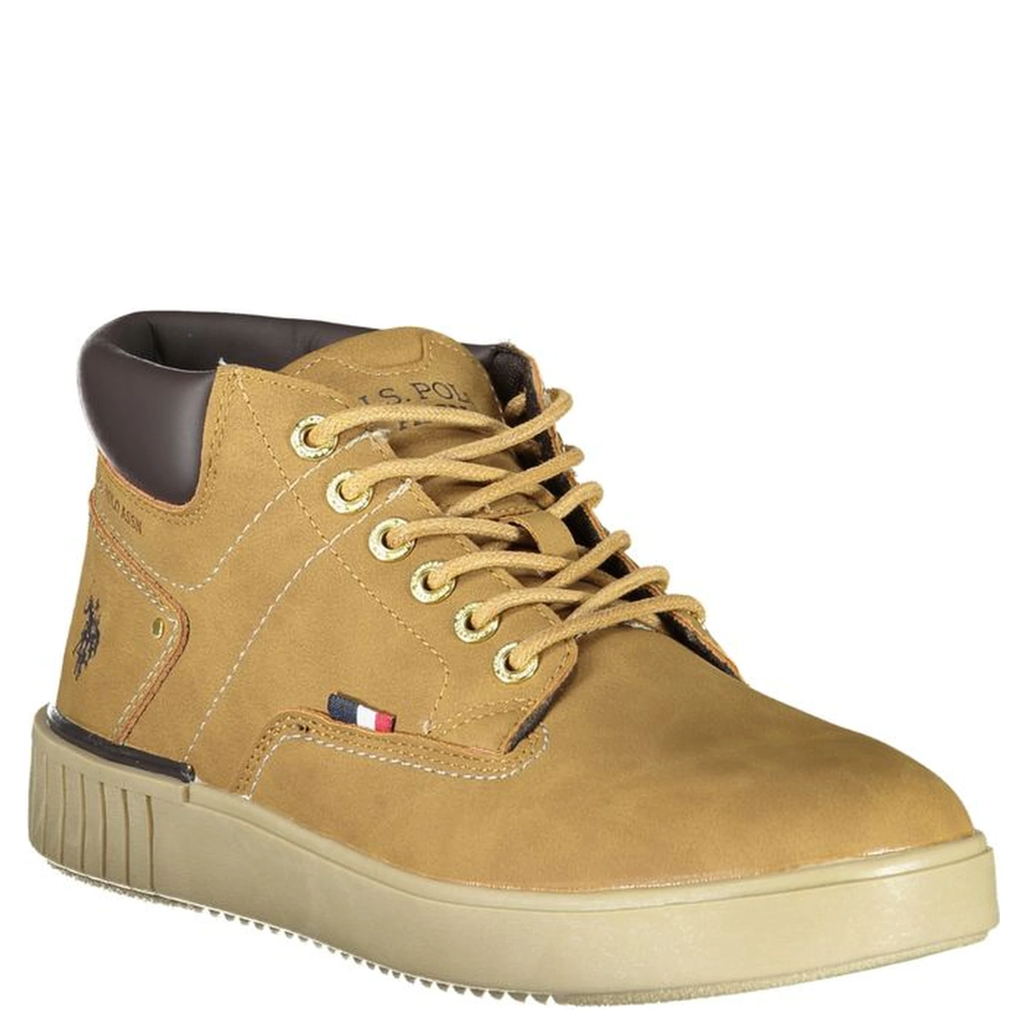 Brown Polyurethane Men's Sneaker