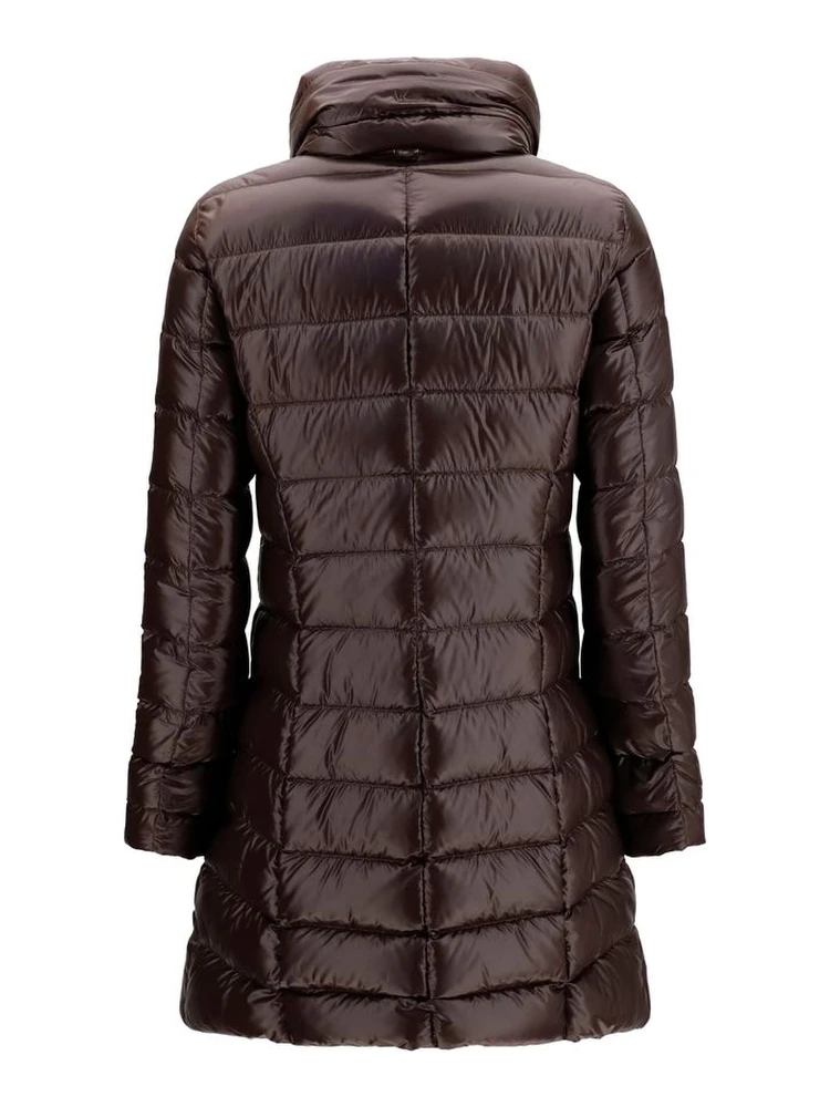 Brown Polyamide Full-Length Jacket alternative