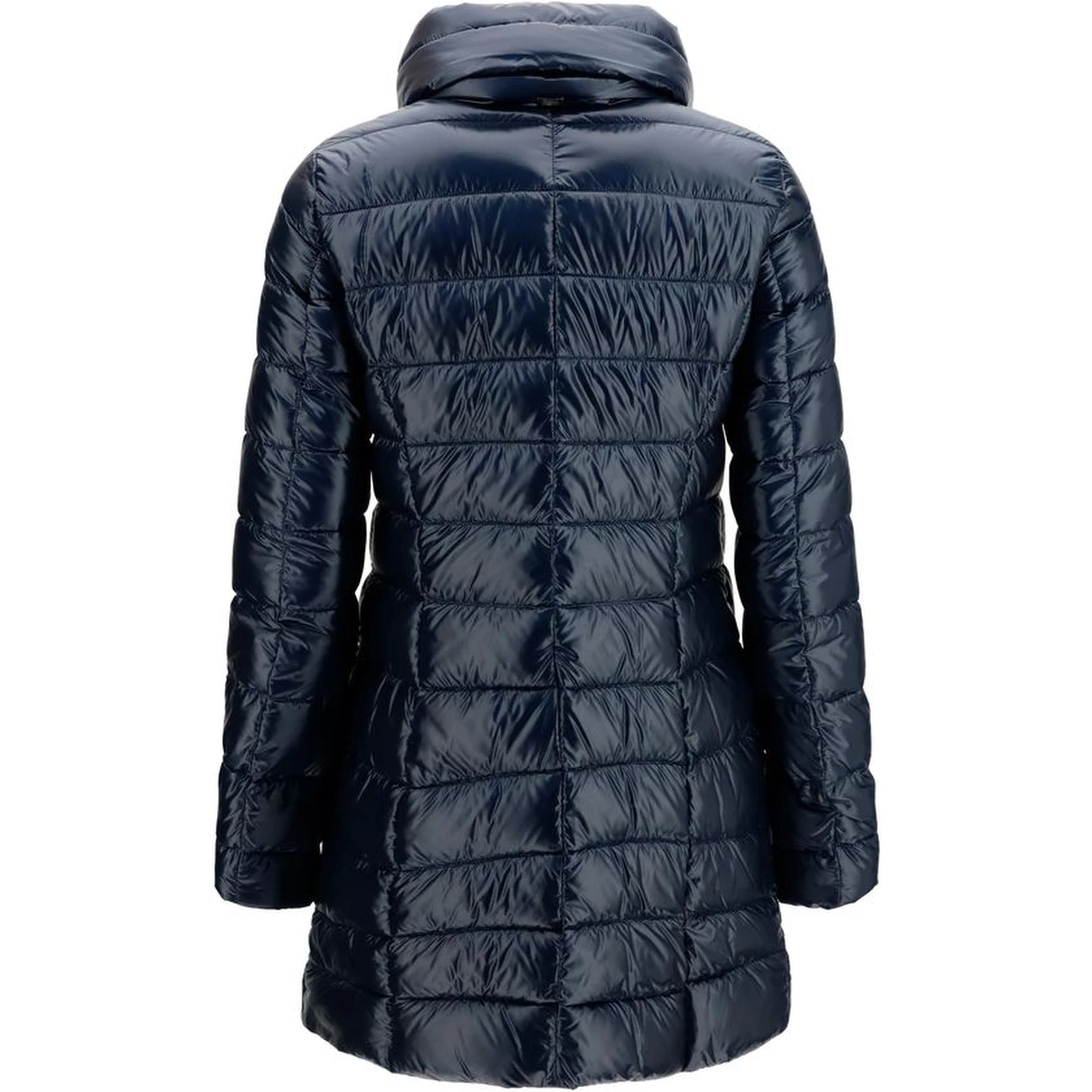 Blue Polyamide Full-Length Jacket