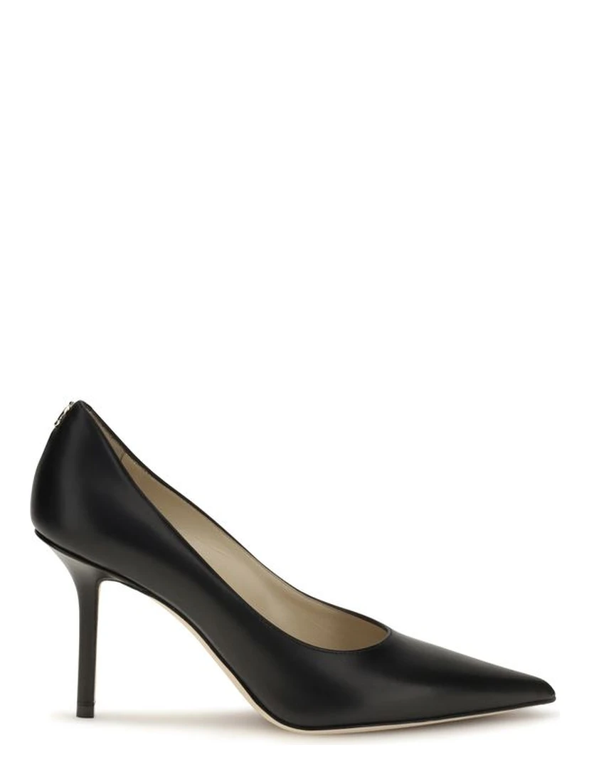 Black Calf Leather Bos Taurus High Heel Pumps
