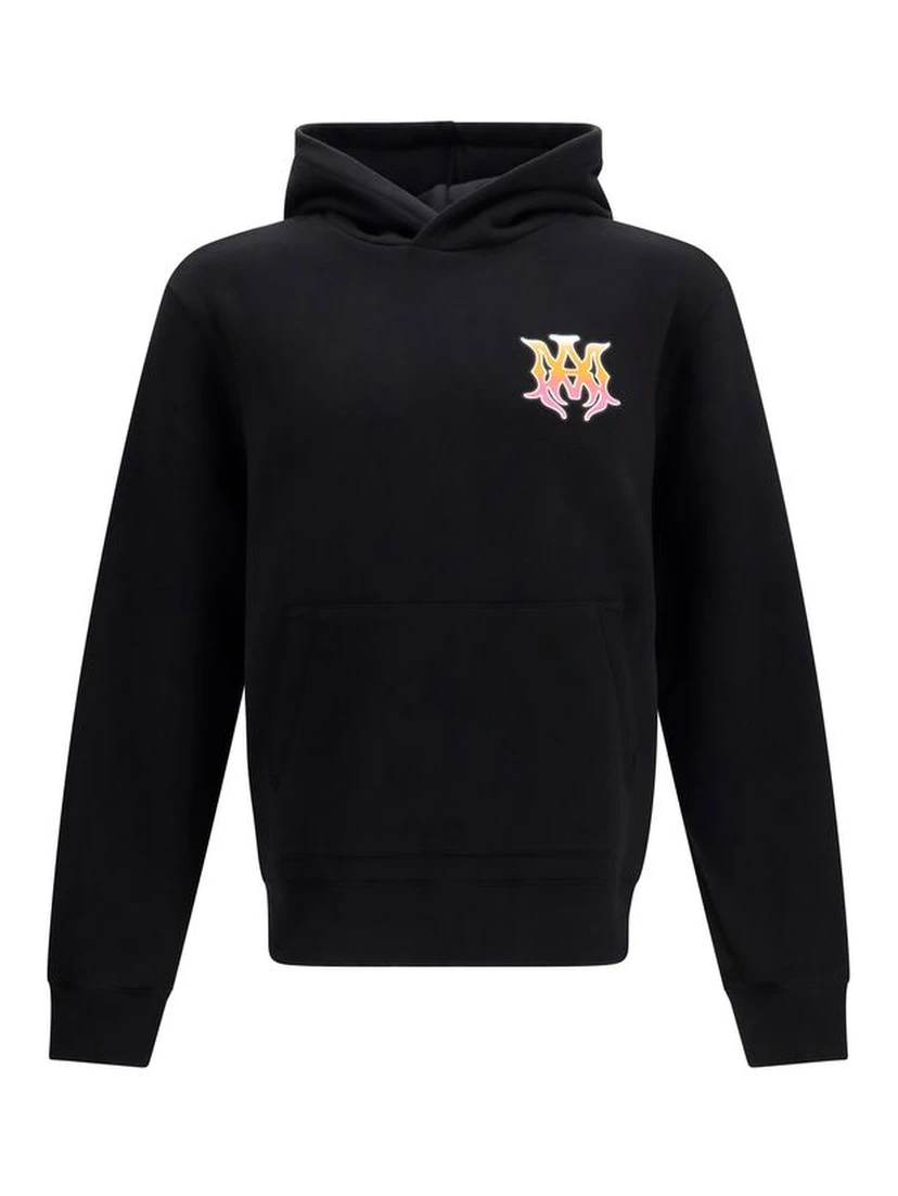 Black Cotton Sweatshirt