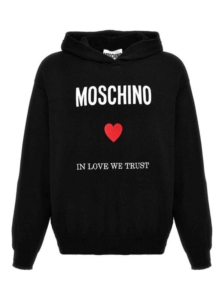 Black Cotton Sweatshirt