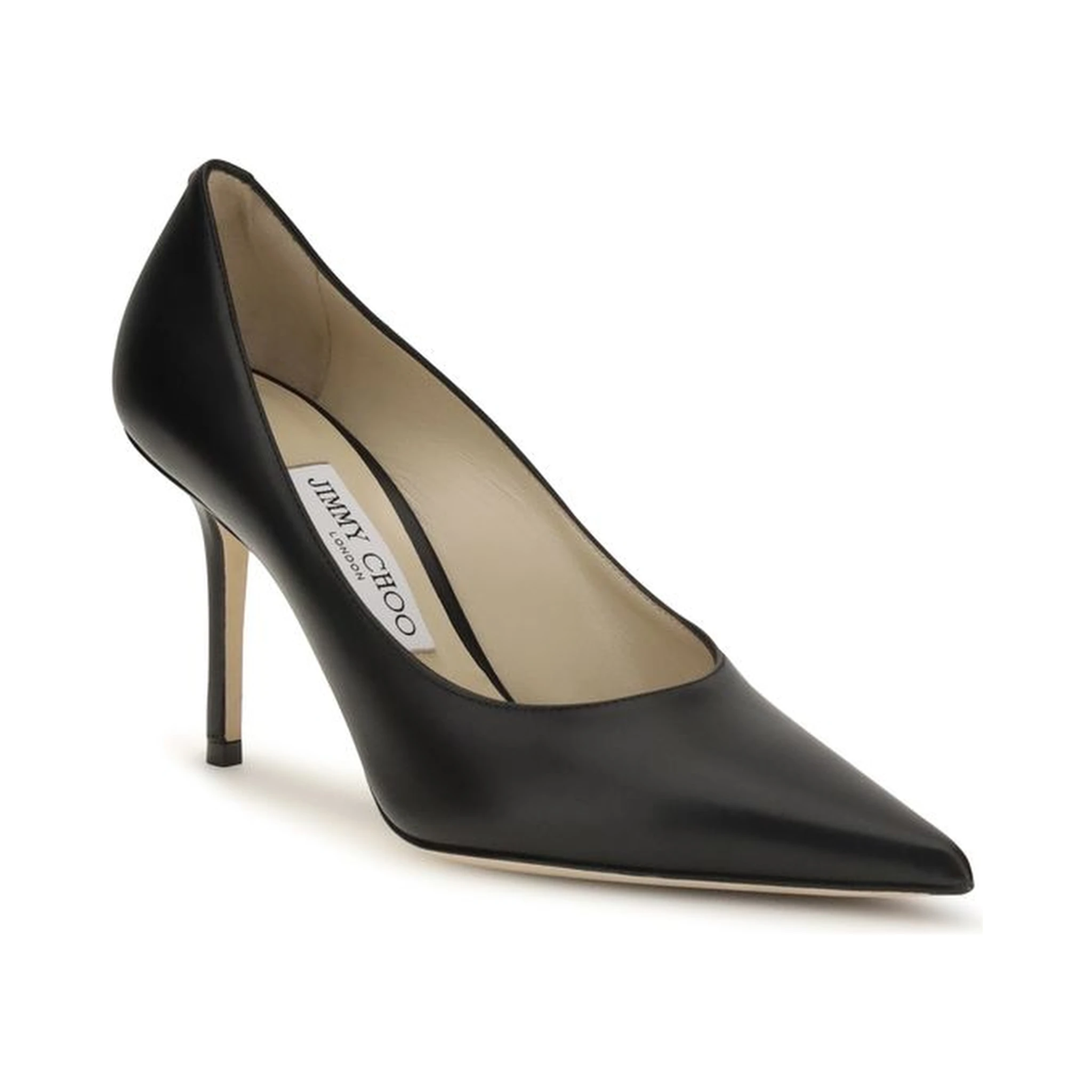Black Calf Leather Bos Taurus High Heel Pumps