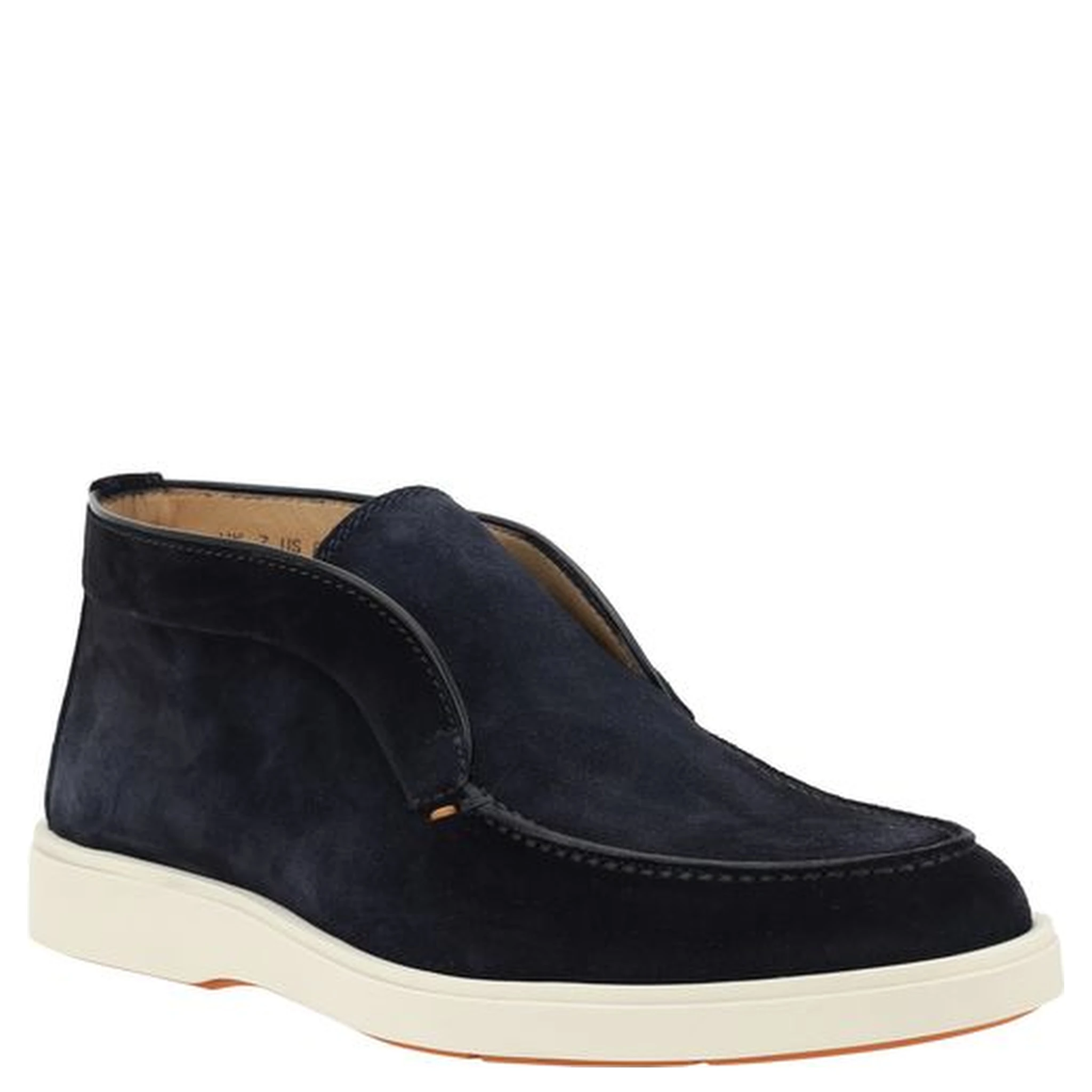 Blue Calf Leather Bos Taurus Ankle Boots