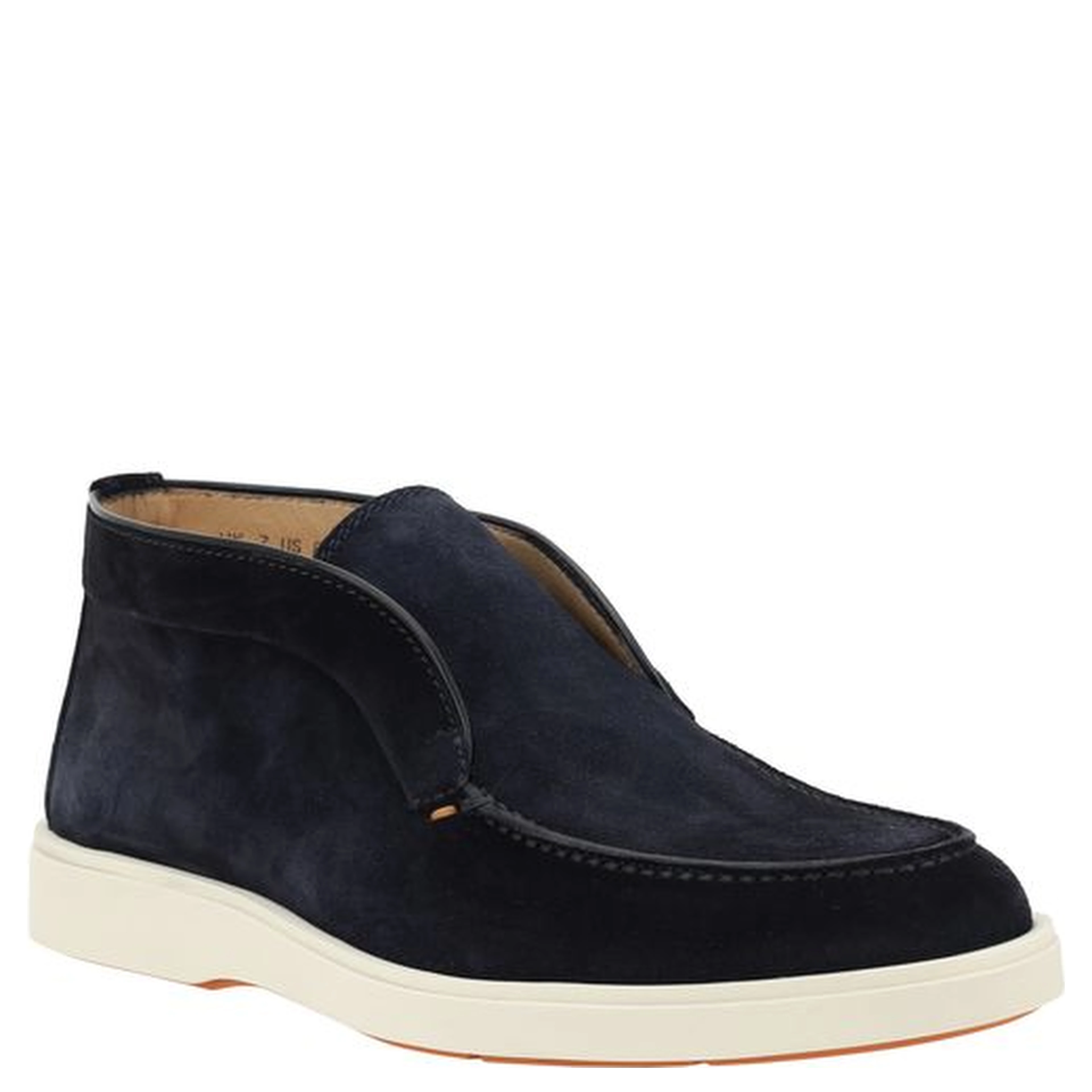 Blue Calf Leather Bos Taurus Ankle Boots