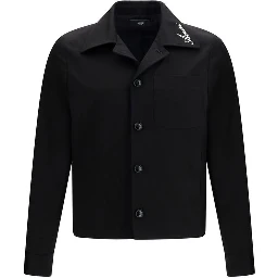 Black Cotton Full-Length Jacket