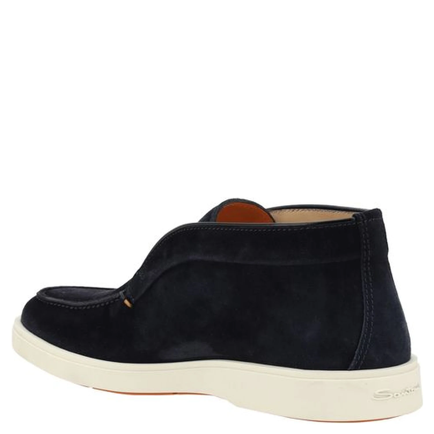 Blue Calf Leather Bos Taurus Ankle Boots