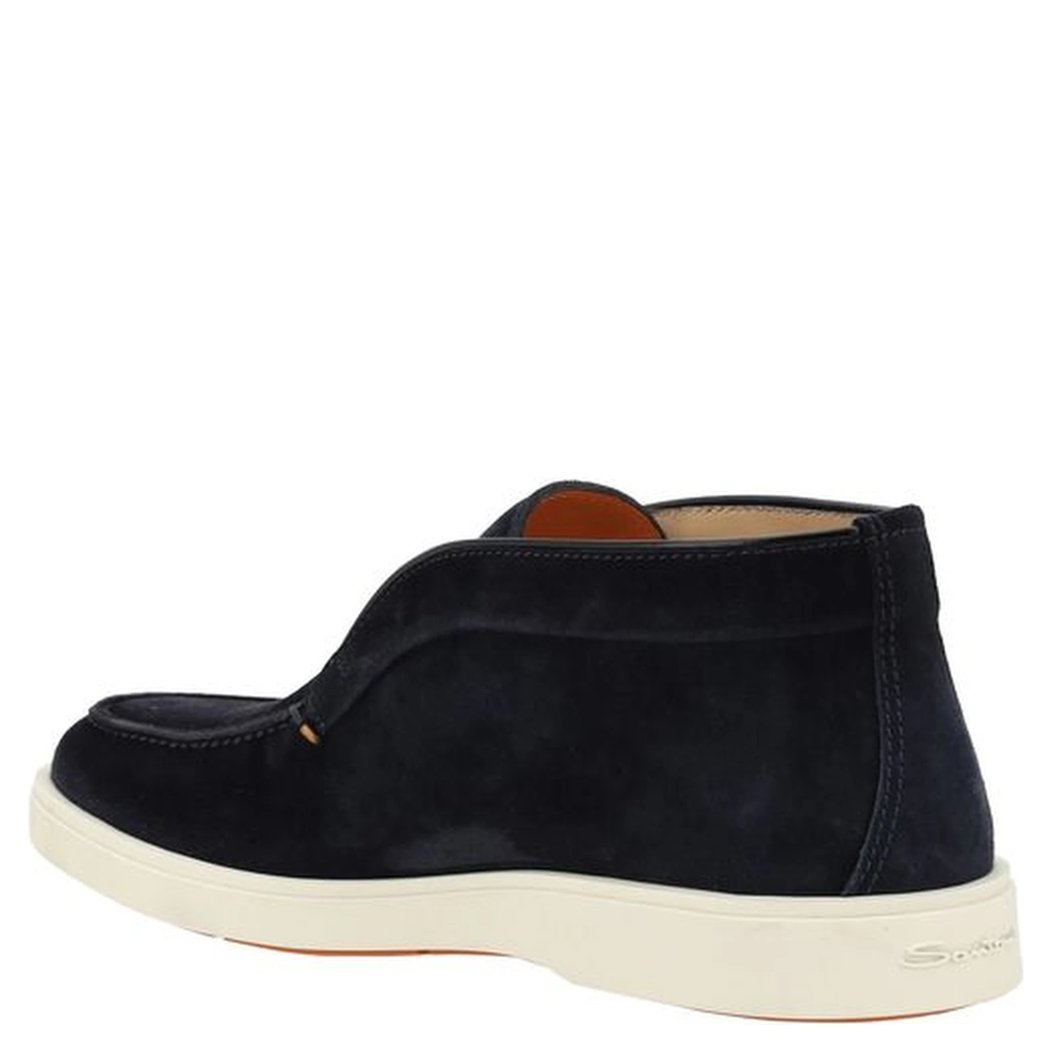 Blue Calf Leather Bos Taurus Ankle Boots