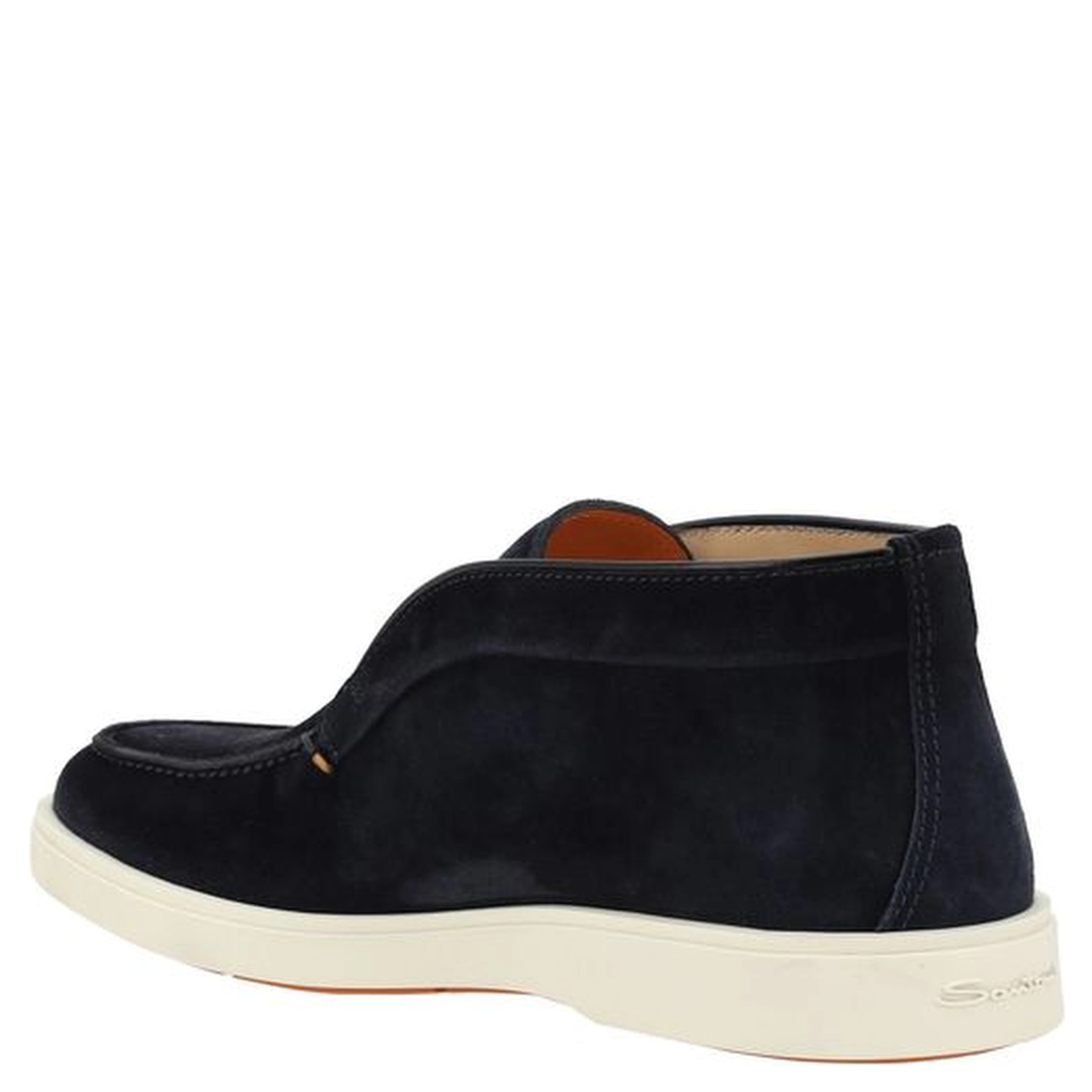 Blue Calf Leather Bos Taurus Ankle Boots