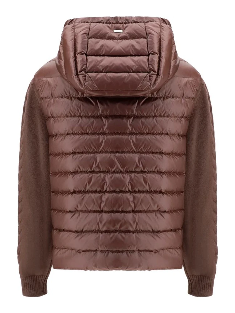 Brown Polyester Full-Length Jacket alternative