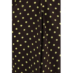 Brown Silk Casual Dress