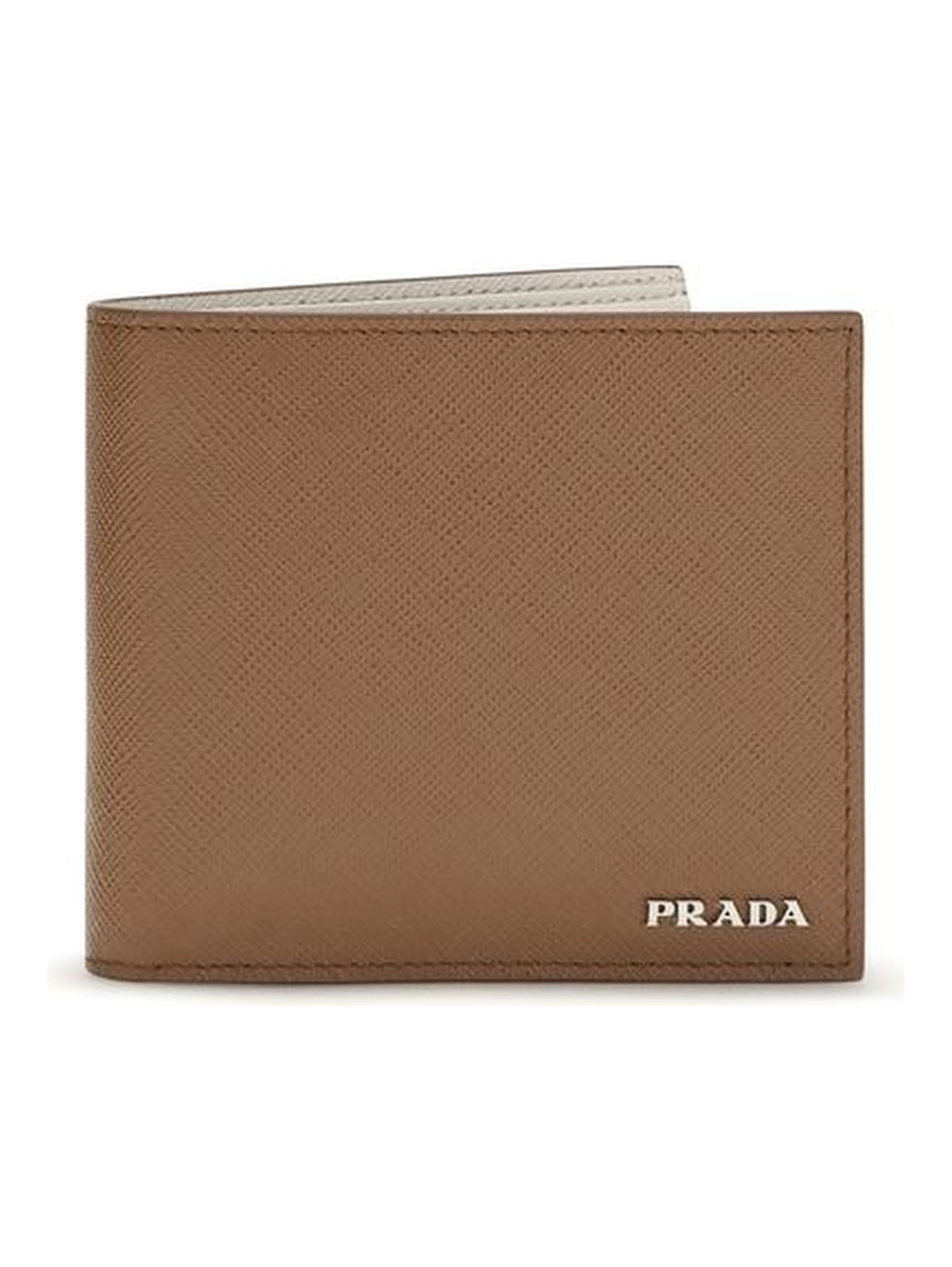 Beige Calf Leather Bos Taurus Wallet