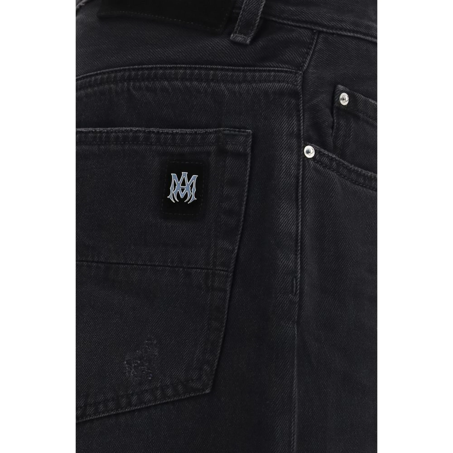 Black Cotton Jeans Denim