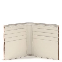 Beige Calf Leather Bos Taurus Wallet