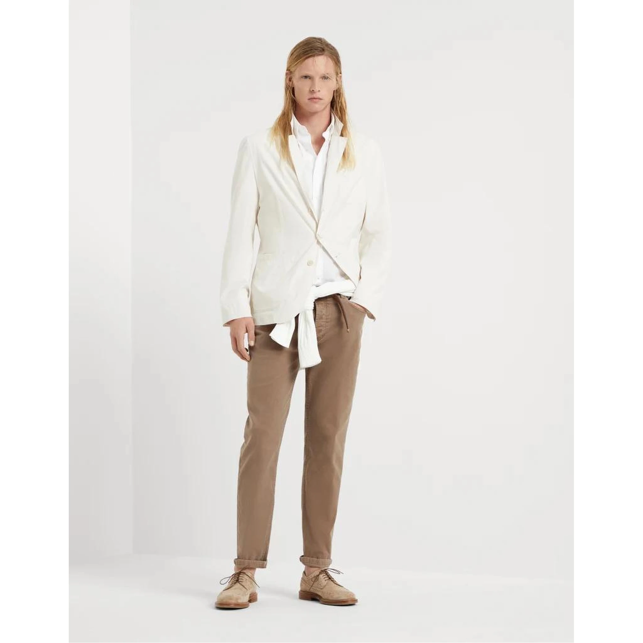 Bicolor Polyester Blazer