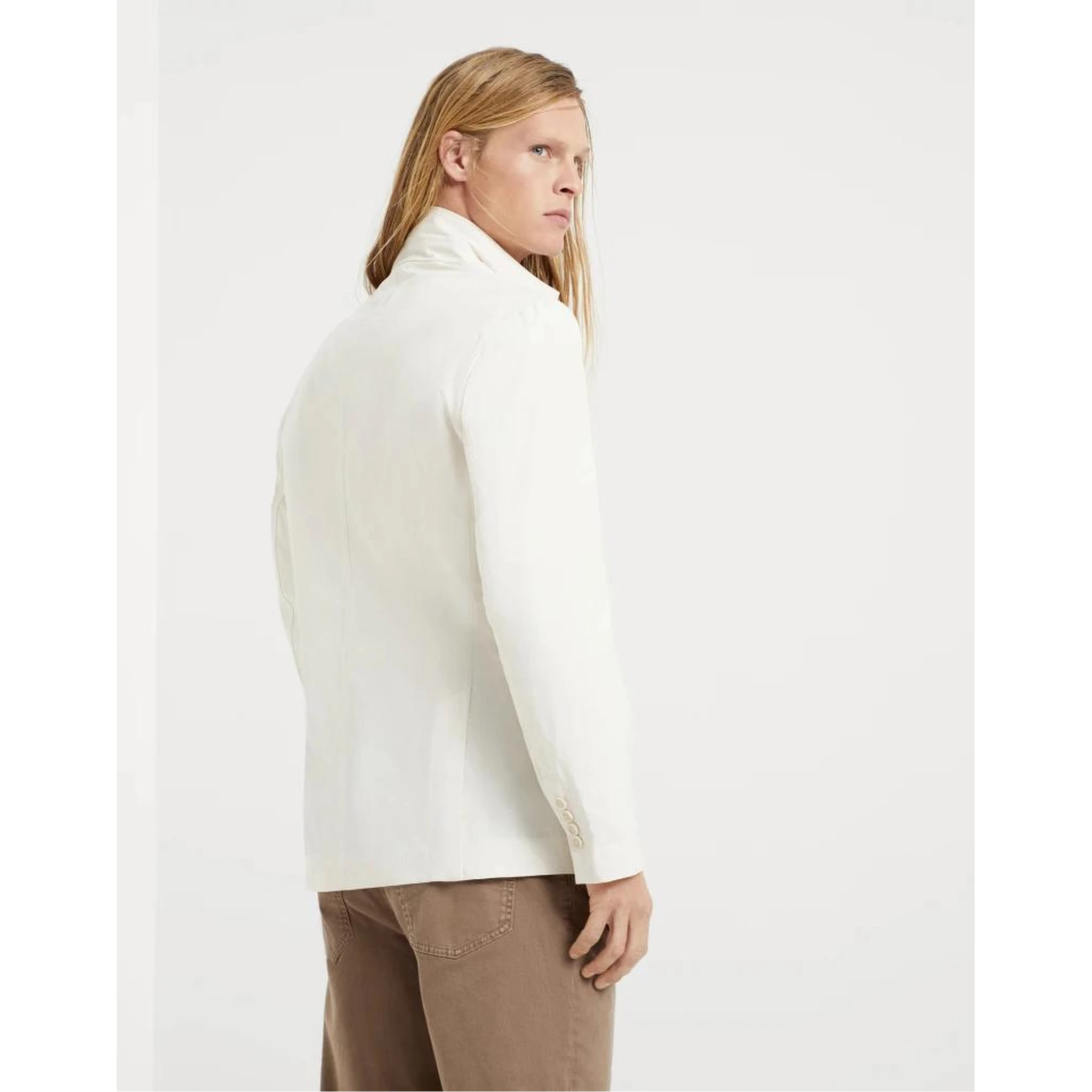 Bicolor Polyester Blazer