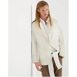 Bicolor Polyester Blazer