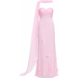 ABITO IN GEORGETTE CON FOULARD