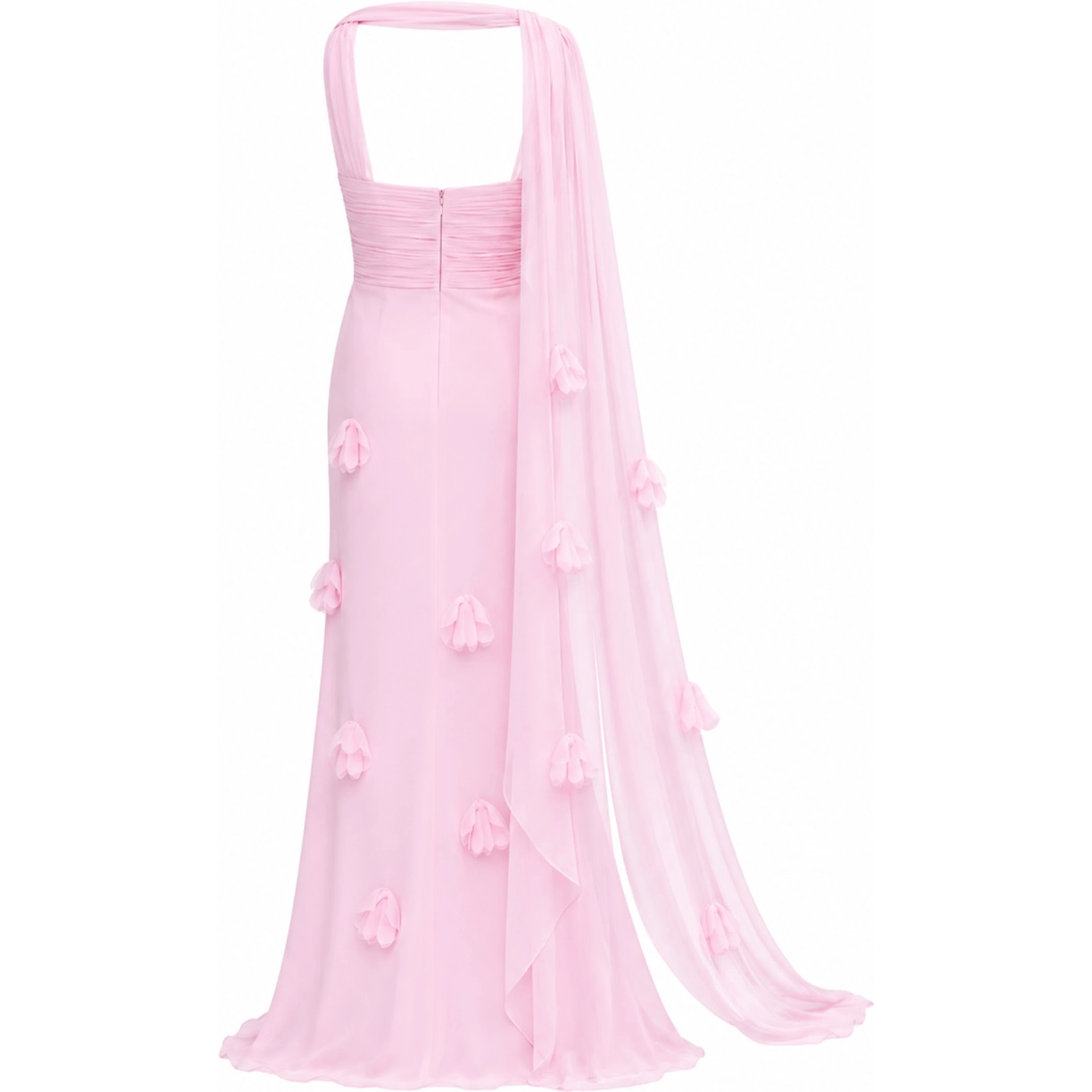 ABITO IN GEORGETTE CON FOULARD