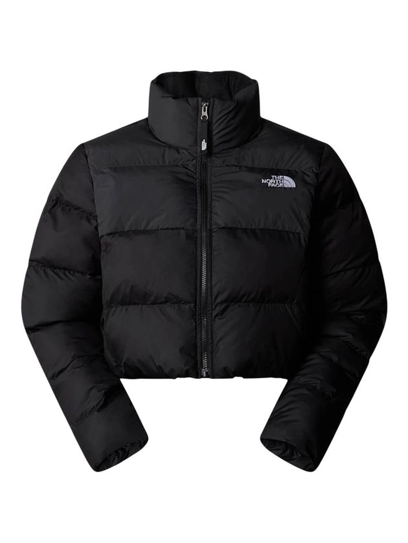 Black Polyester Full-Length Jacket