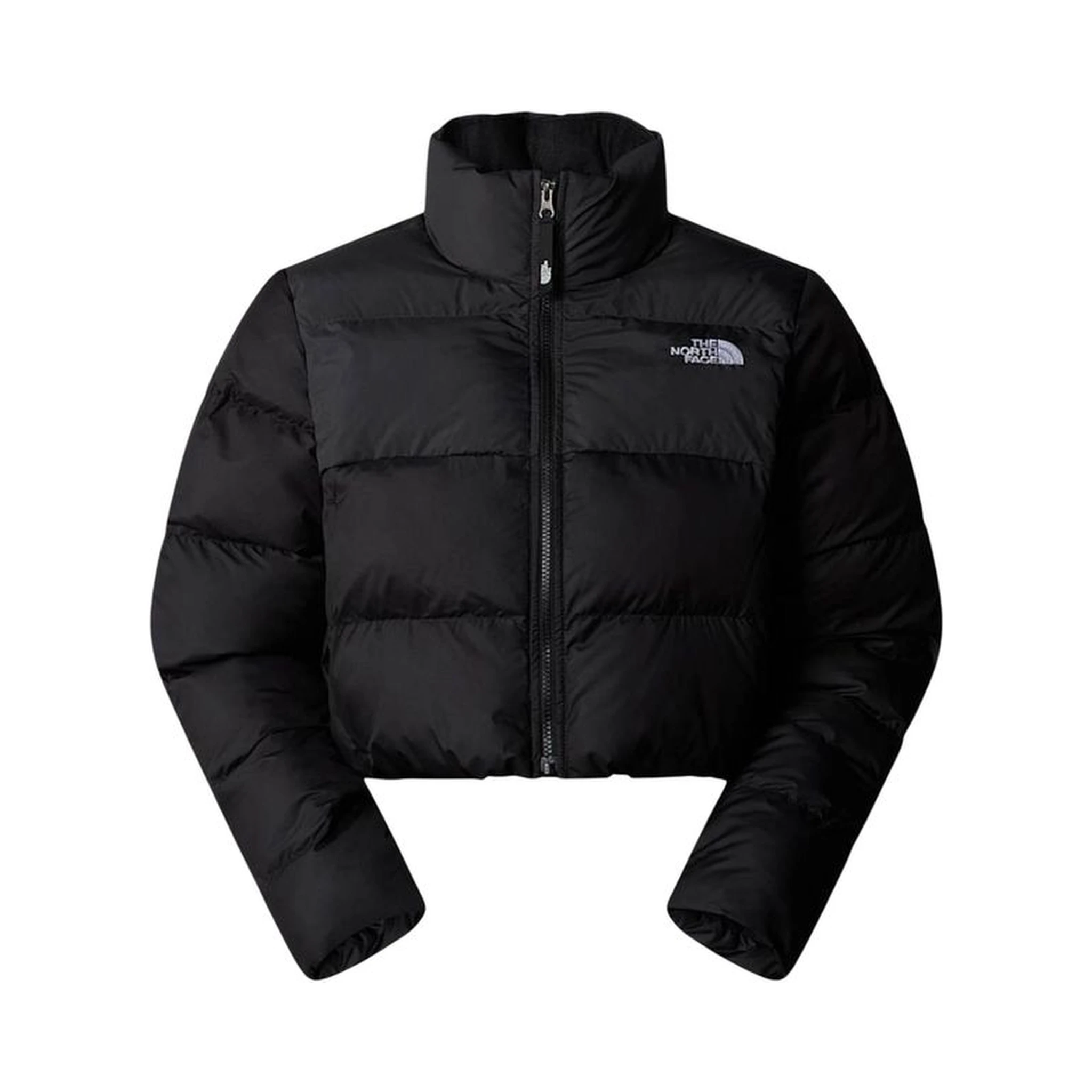 Black Polyester Full-Length Jacket