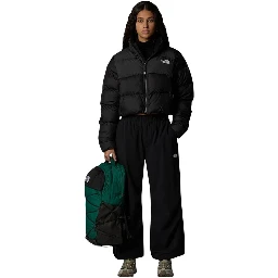 Black Polyester Full-Length Jacket