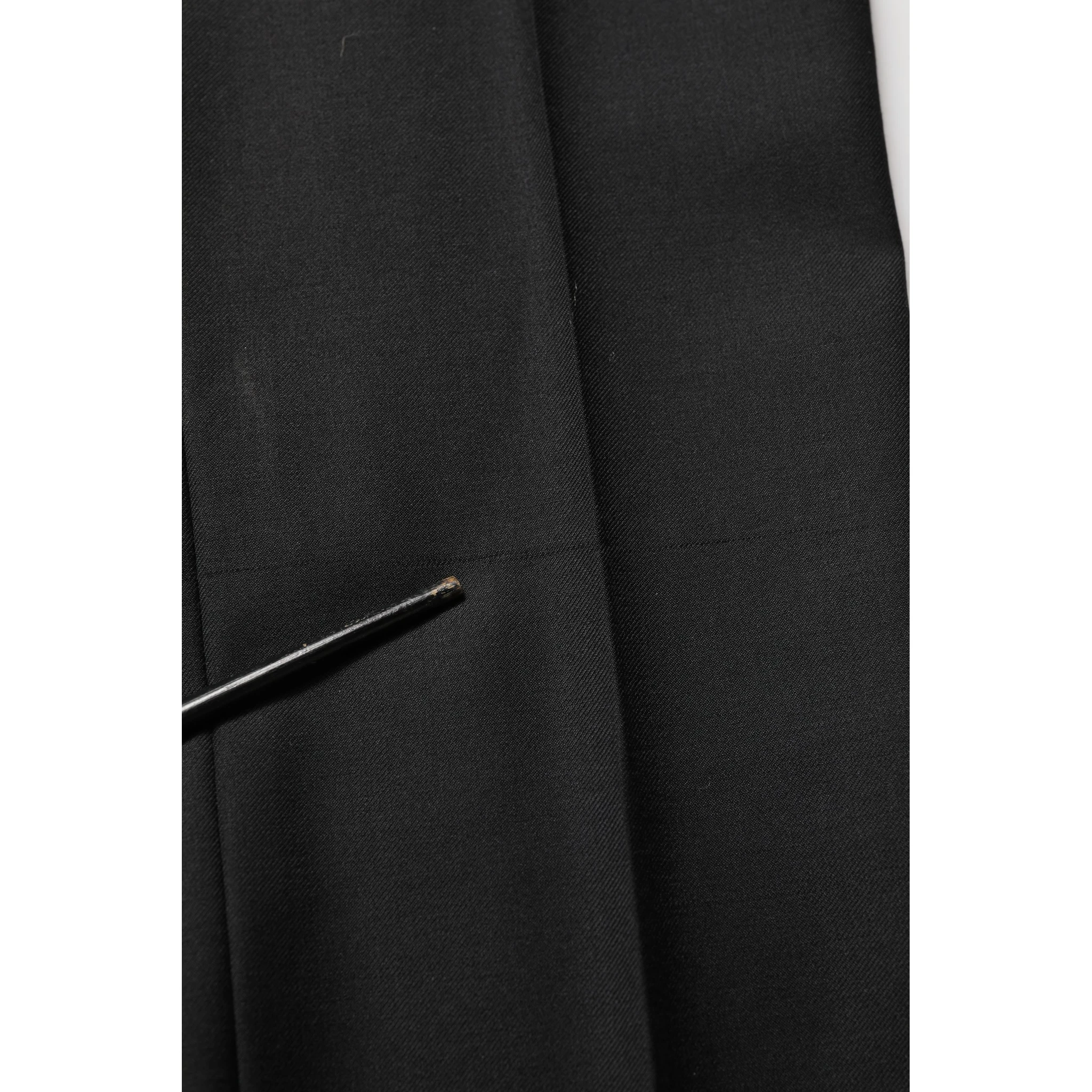 Black Wool Slim Fit Formal 2 Piece Men Suit
