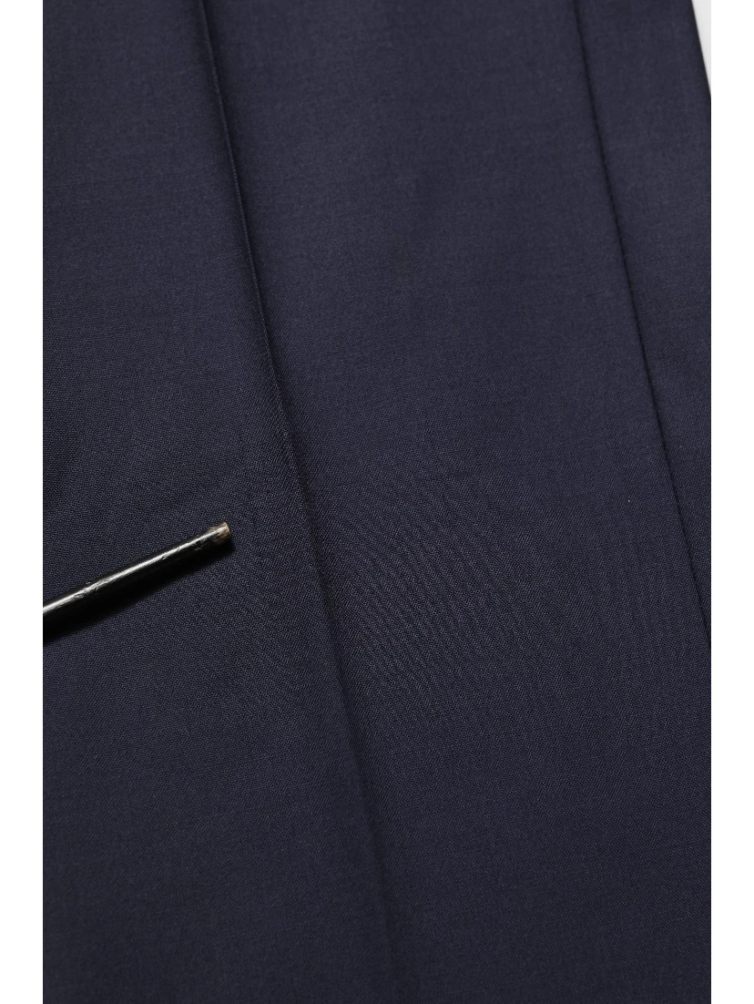 Black Wool Slim Fit Formal 2 Piece Men Suit