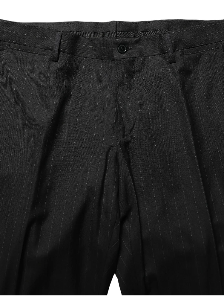 Black Stripes Slim Fit Formal 3 Piece Suit