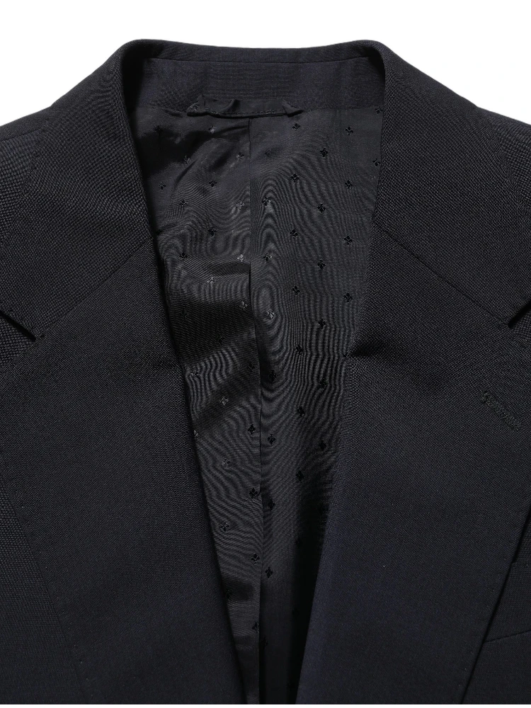 Black Wool Slim Fit Formal 3 Piece Men Suit alternative