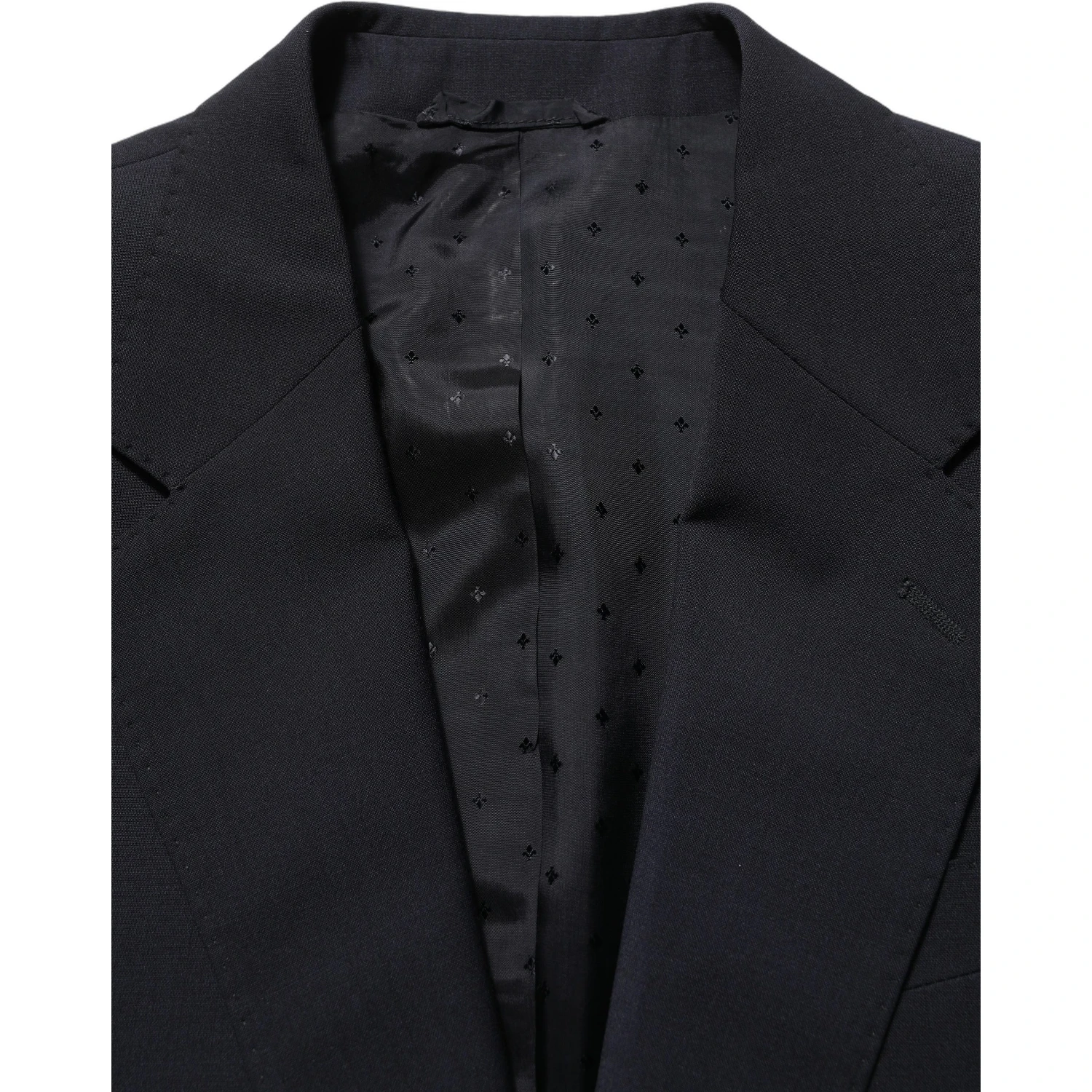 Black Wool Slim Fit Formal 3 Piece Men Suit