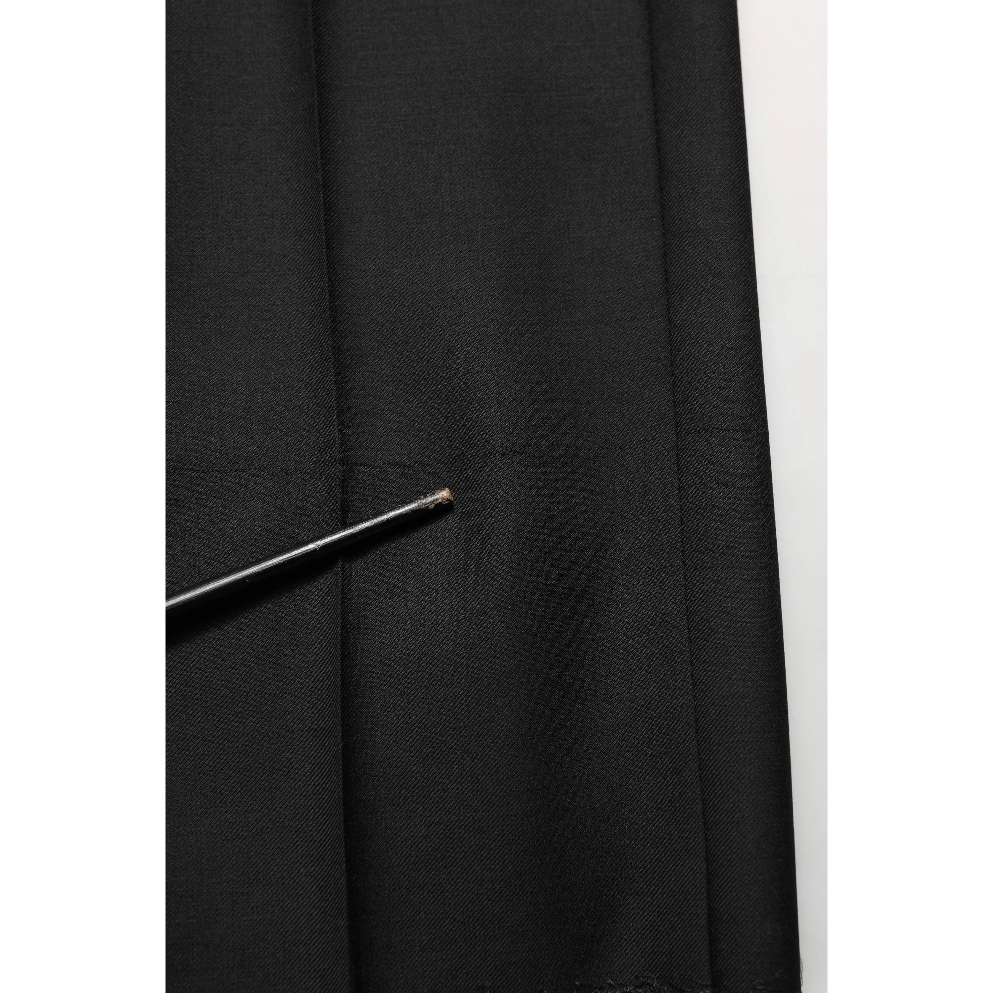 Black Wool Slim Fit Formal 2 Piece Men Suit