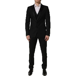 Black MARTINI Slim Fit Formal 3 Piece Suit