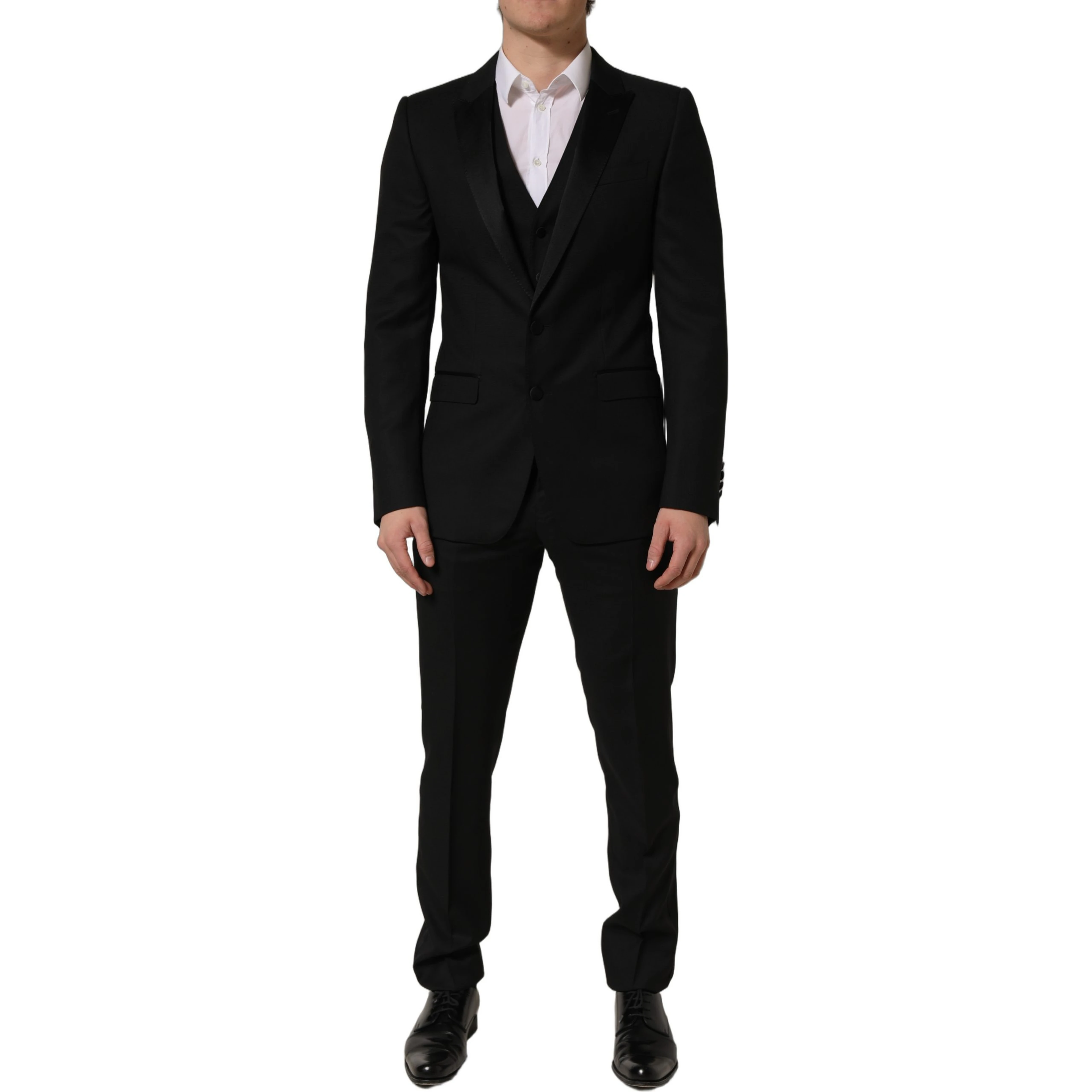 Black MARTINI Slim Fit Formal 3 Piece Suit