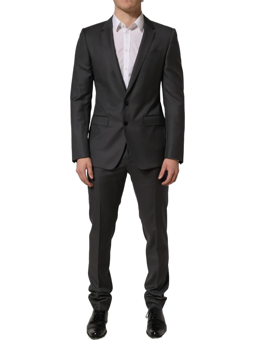 Gray MARTINI Slim Fit Formal 2Piece Men Suit
