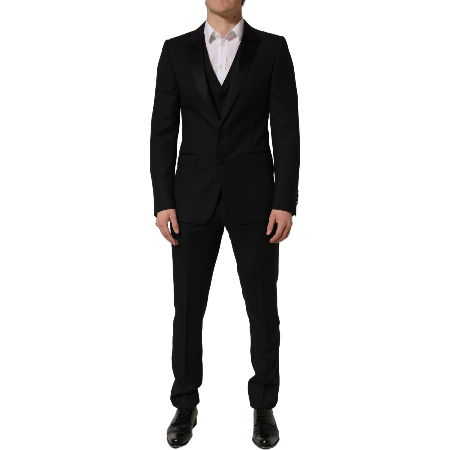 Black MARTINI Slim Fit Formal 3 Piece Suit