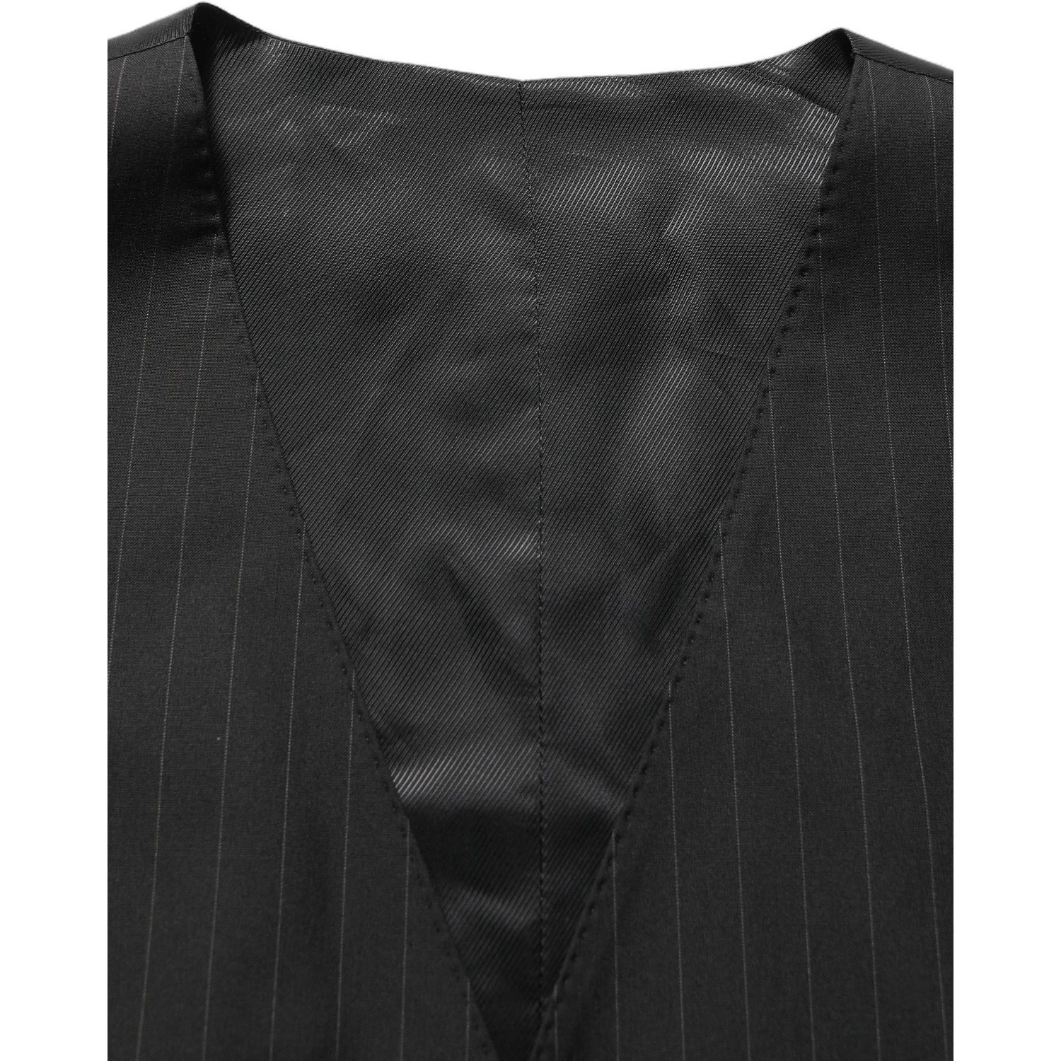 Black Stripes Slim Fit Formal 3 Piece Suit