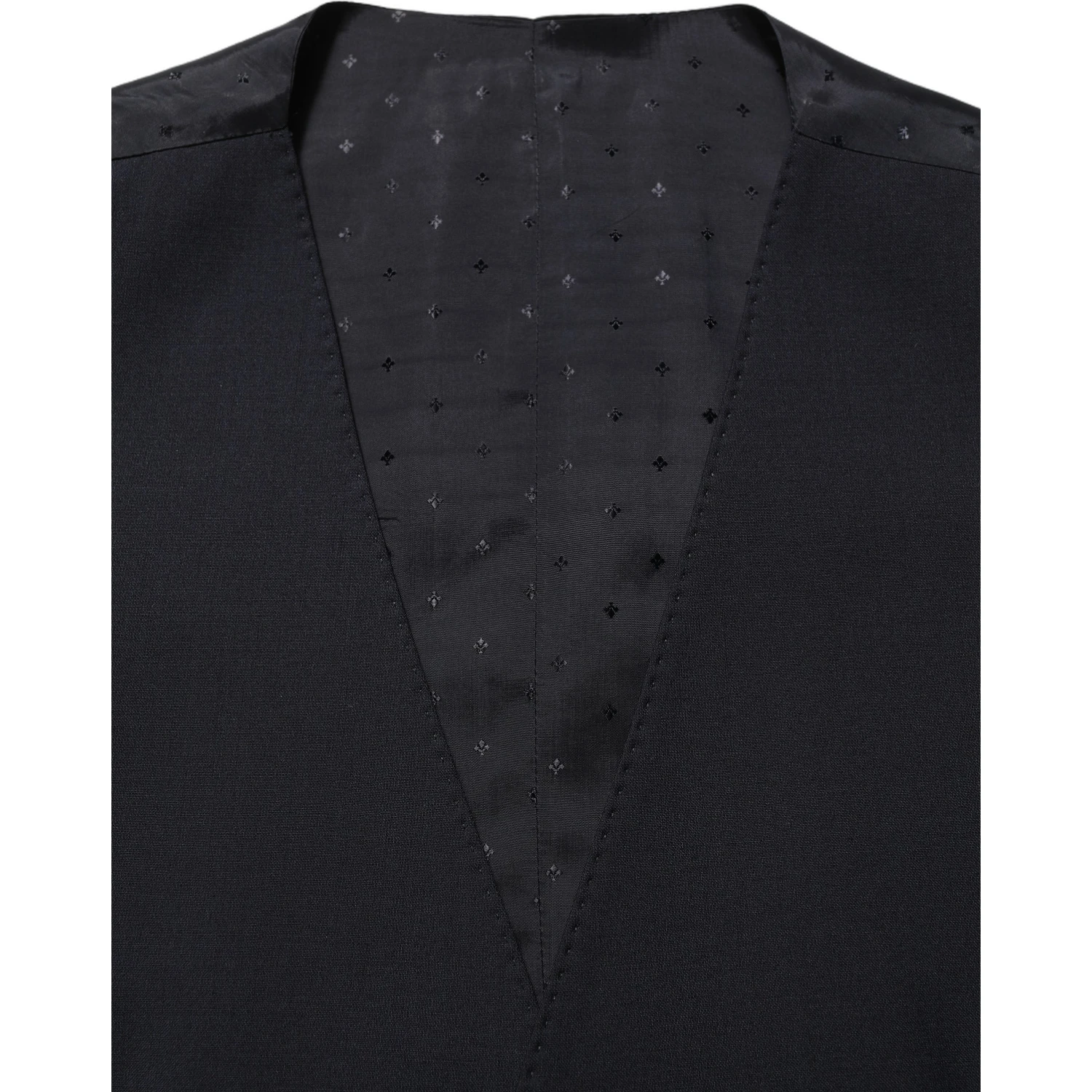 Black Wool Slim Fit Formal 3 Piece Men Suit