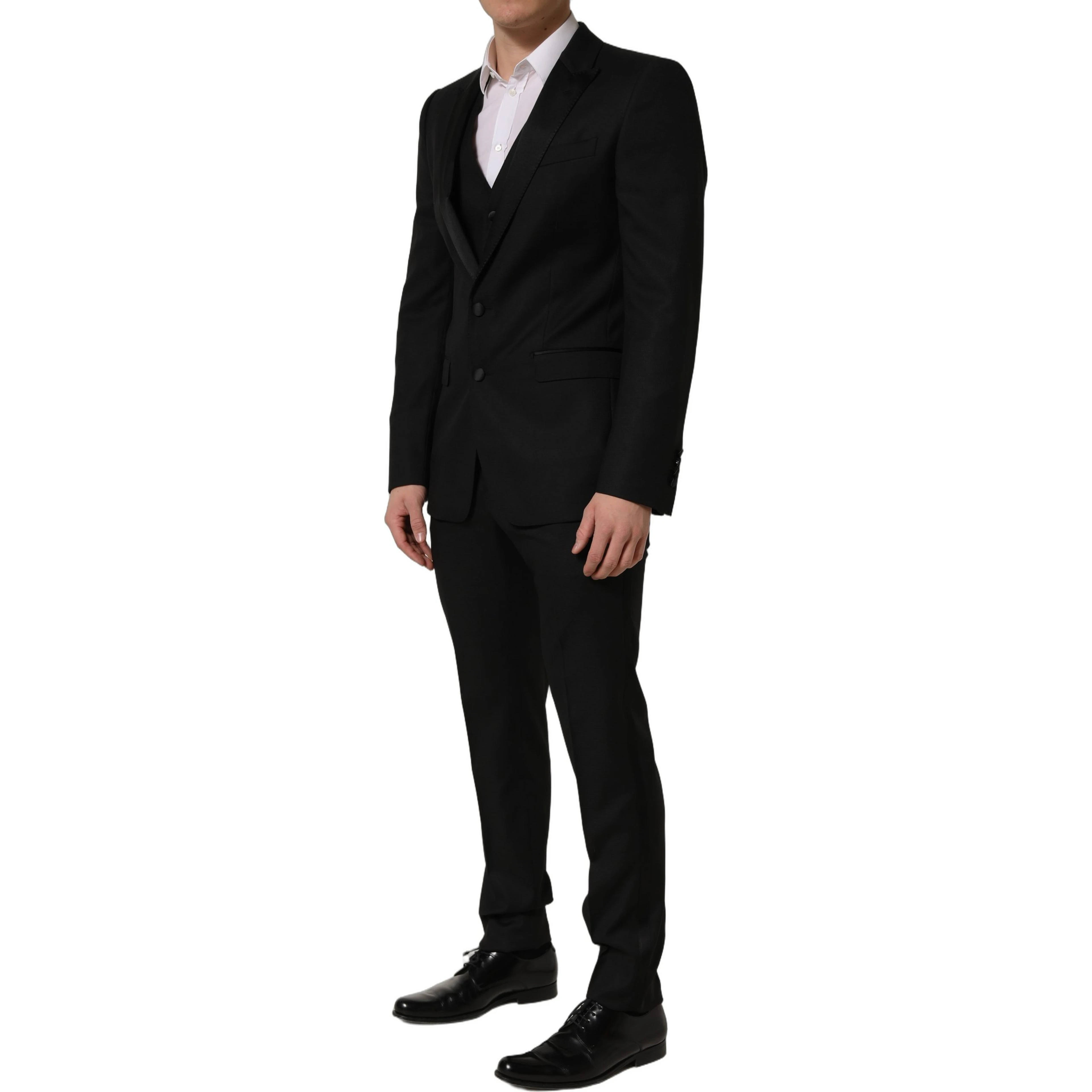 Black MARTINI Slim Fit Formal 3 Piece Suit
